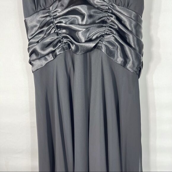 Connect A-Line Halter Black Short Chiffon Dress - Picture 4 of 11